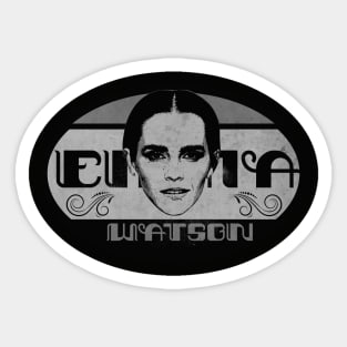 Vintage Emma BW Sticker